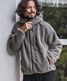 wjk | mpa4181- Solid Boa Hoodie ボアパーカー(WR26W-07)(パーカー)