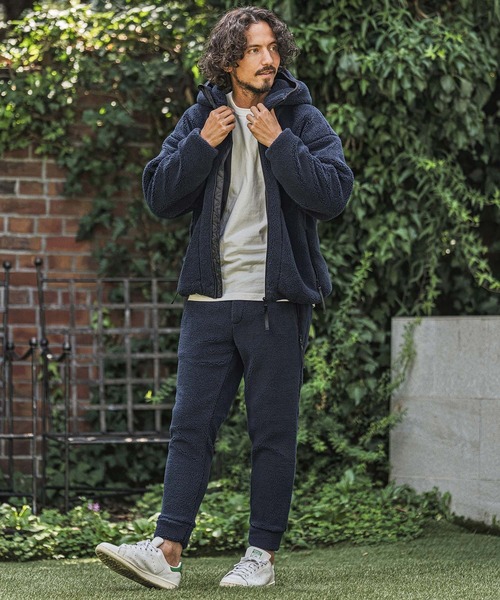 wjk（ダヴルジェイケイ）の「mpa4181- Solid Boa Hoodie ボアパーカー(WR26W-07)（パーカー・メンズ・グレー/ブラック/ネイビー・L/M/S）」の10枚目の写真