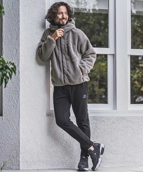 wjk（ダヴルジェイケイ）の「mpa4181- Solid Boa Hoodie ボアパーカー(WR26W-07)（パーカー・メンズ・グレー/ブラック/ネイビー・L/M/S）」の14枚目の写真