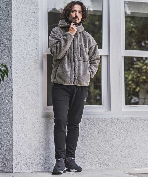 wjk（ダヴルジェイケイ）の「mpa4181- Solid Boa Hoodie ボアパーカー(WR26W-07)（パーカー・メンズ・グレー/ブラック/ネイビー・L/M/S）」の15枚目の写真