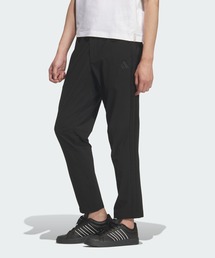 ストレッチ ツイル レギュラーフィット テーパードレッグ 10分丈 オープンヘム パンツ / アディダス adidas