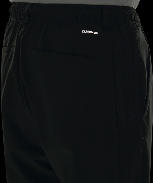 adidas(アディダス)の「ストレッチ ツイル レギュラーフィット テーパードレッグ 10分丈 オープンヘム パンツ / アディダス adidas(スウェットパンツ・メンズ・ブラック×ブラック・XX-LARGE/3XL/LARGE/MEDIUM/SMALL/X-LARGE)」の4枚目の写真
