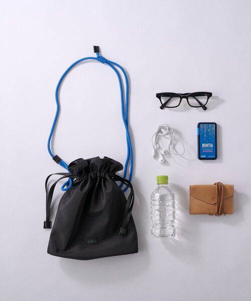 CIAOPANIC TYPY(チャオパニックティピー)の「【SML別注】MULTI POCKET DRAWSTRING(ショルダーバッグ・メンズ・ブルー/ブラック/ベージュ・ONE SIZE)」の5枚目の写真
