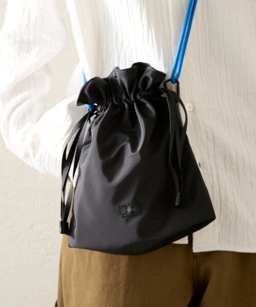 CIAOPANIC TYPY(チャオパニックティピー)の「【SML別注】MULTI POCKET DRAWSTRING(ショルダーバッグ・メンズ・ブルー/ブラック/ベージュ・ONE SIZE)」の7枚目の写真