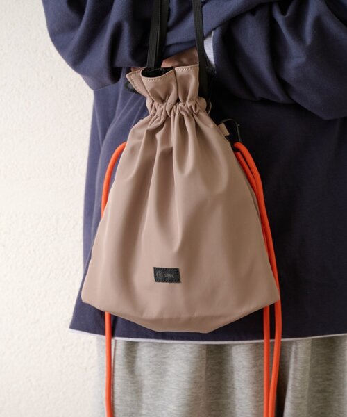 CIAOPANIC TYPY(チャオパニックティピー)の「【SML別注】MULTI POCKET DRAWSTRING(ショルダーバッグ・メンズ・ブルー/ブラック/ベージュ・ONE SIZE)」の9枚目の写真