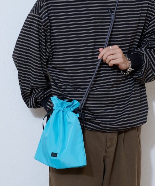 CIAOPANIC TYPY(チャオパニックティピー)の「【SML別注】MULTI POCKET DRAWSTRING(ショルダーバッグ・メンズ・ブルー/ブラック/ベージュ・ONE SIZE)」の18枚目の写真