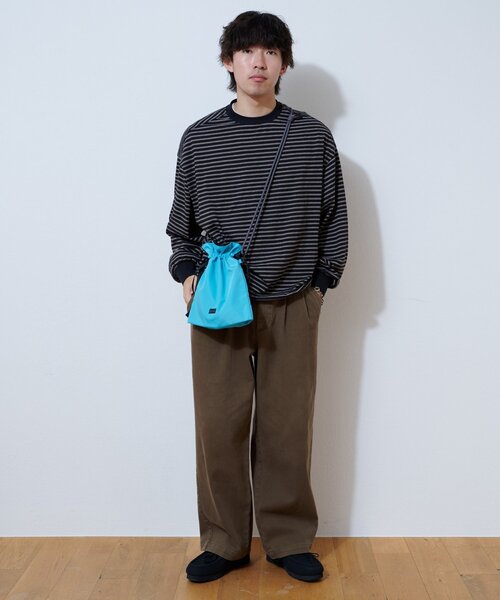 CIAOPANIC TYPY(チャオパニックティピー)の「【SML別注】MULTI POCKET DRAWSTRING(ショルダーバッグ・メンズ・ブルー/ブラック/ベージュ・ONE SIZE)」の19枚目の写真