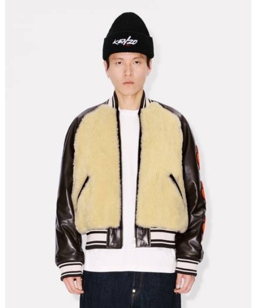 セール】【KENZO/ケンゾー】KENZO FUTURA SHEARLING VARSITY（ムートン