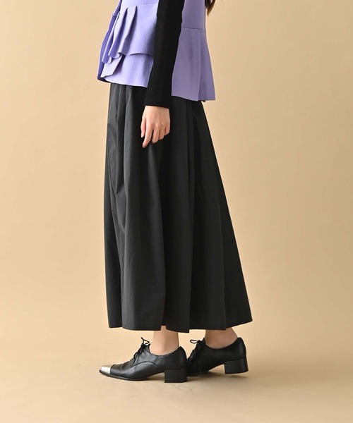 RAW FUDGE(ローファッジ)の「コクーンフレアースカート(スカート・レディース・チャコールグレー/ブラック/アイボリー・M)」の9枚目の写真
