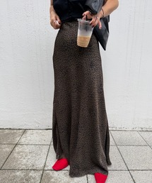 Ameri（アメリ）の「LEOPARD BIAS NARROW SKIRT（スカート）」