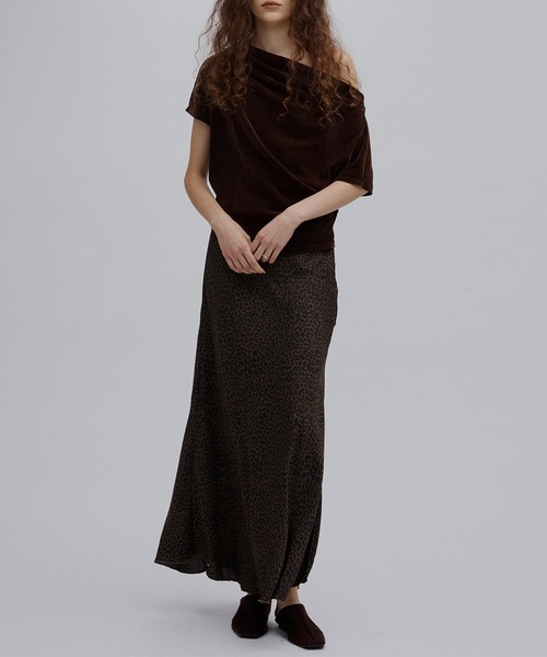 Ameri（アメリ）の「LEOPARD BIAS NARROW SKIRT（スカート・レディース・ブラウン/ブラック・SMALL/MEDIUM）」の7枚目の写真