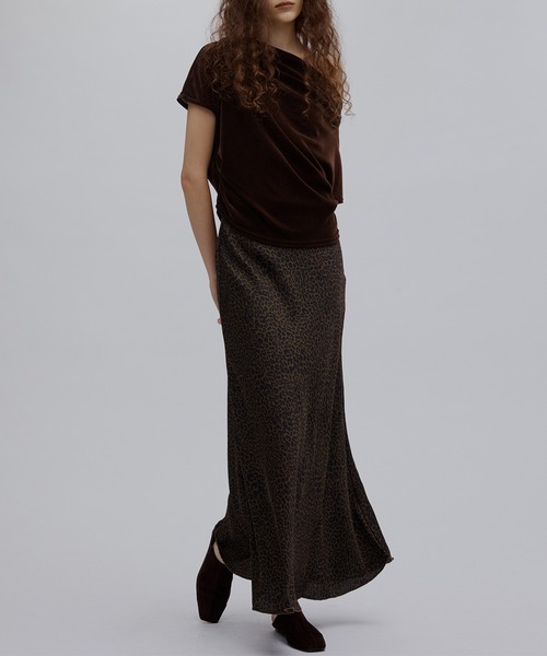 Ameri（アメリ）の「LEOPARD BIAS NARROW SKIRT（スカート・レディース・ブラウン/ブラック・SMALL/MEDIUM）」の8枚目の写真