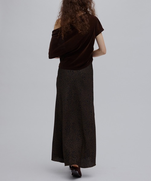 Ameri（アメリ）の「LEOPARD BIAS NARROW SKIRT（スカート・レディース・ブラウン/ブラック・SMALL/MEDIUM）」の9枚目の写真