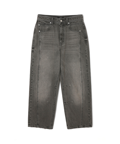 ADHOC（アドホック）の「男性サイドラインディテールポイントデニムパンツ (グレー) (HB9DP06)（デニムパンツ・メンズ・その他・76/71/81/86）」の2枚目の写真