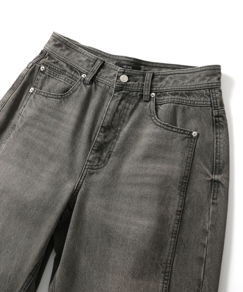 ADHOC（アドホック）の「男性サイドラインディテールポイントデニムパンツ (グレー) (HB9DP06)（デニムパンツ・メンズ・その他・76/71/81/86）」の4枚目の写真