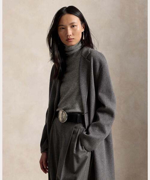 POLO RALPH LAUREN(ポロ ラルフ ローレン)の「ダブルフェイスド ロング ウール コート(チェスターコート・レディース・グレー系・XXS/XS/L/M/S)」の5枚目の写真