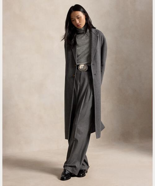 POLO RALPH LAUREN(ポロ ラルフ ローレン)の「ダブルフェイスド ロング ウール コート(チェスターコート・レディース・グレー系・XXS/XS/L/M/S)」の2枚目の写真