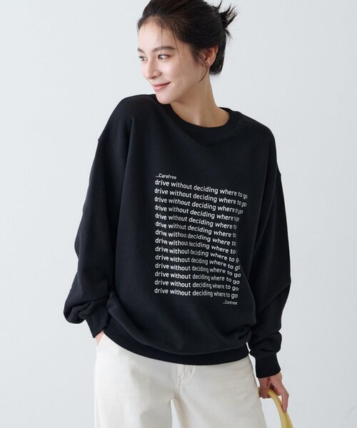 CIAOPANIC TYPY(チャオパニックティピー)の「【ZOZO限定】【UNISEX】メッセージロゴ裏毛スウェット(スウェット・レディース・ブラック/イエロー/ネイビー/ブラウン/チャコールグレー/グレー・LARGE/MEDIUM)」の13枚目の写真