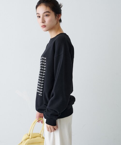 CIAOPANIC TYPY(チャオパニックティピー)の「【ZOZO限定】【UNISEX】メッセージロゴ裏毛スウェット(スウェット・レディース・ブラック/イエロー/ネイビー/ブラウン/チャコールグレー/グレー・LARGE/MEDIUM)」の15枚目の写真