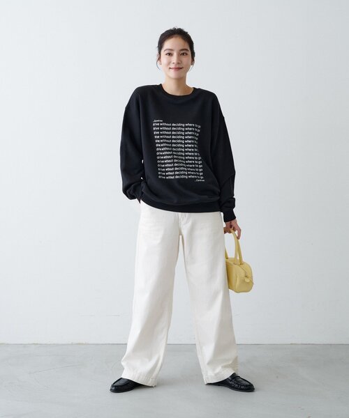 CIAOPANIC TYPY(チャオパニックティピー)の「【ZOZO限定】【UNISEX】メッセージロゴ裏毛スウェット(スウェット・レディース・ブラック/イエロー/ネイビー/ブラウン/チャコールグレー/グレー・LARGE/MEDIUM)」の16枚目の写真