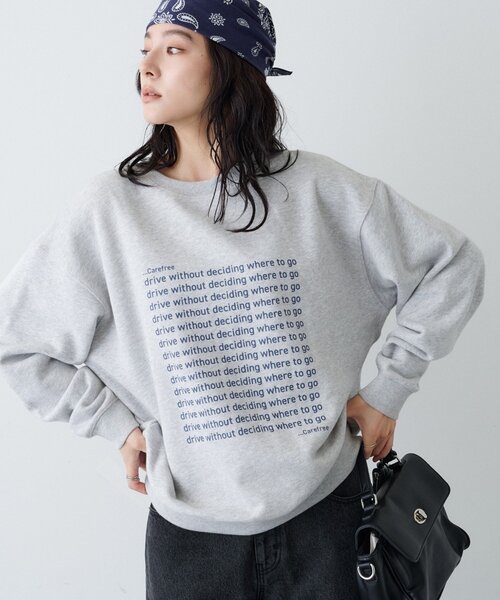 CIAOPANIC TYPY(チャオパニックティピー)の「【ZOZO限定】【UNISEX】メッセージロゴ裏毛スウェット(スウェット・レディース・ブラック/イエロー/ネイビー/ブラウン/チャコールグレー/グレー・LARGE/MEDIUM)」の18枚目の写真