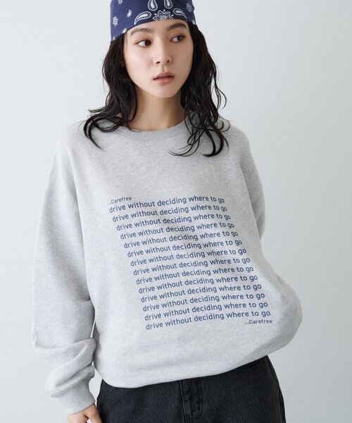 CIAOPANIC TYPY(チャオパニックティピー)の「【ZOZO限定】【UNISEX】メッセージロゴ裏毛スウェット(スウェット・レディース・ブラック/イエロー/ネイビー/ブラウン/チャコールグレー/グレー・LARGE/MEDIUM)」の7枚目の写真