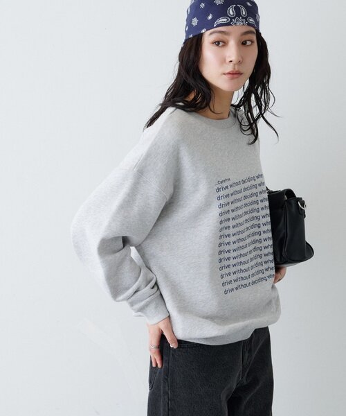 CIAOPANIC TYPY(チャオパニックティピー)の「【ZOZO限定】【UNISEX】メッセージロゴ裏毛スウェット(スウェット・レディース・ブラック/イエロー/ネイビー/ブラウン/チャコールグレー/グレー・LARGE/MEDIUM)」の8枚目の写真