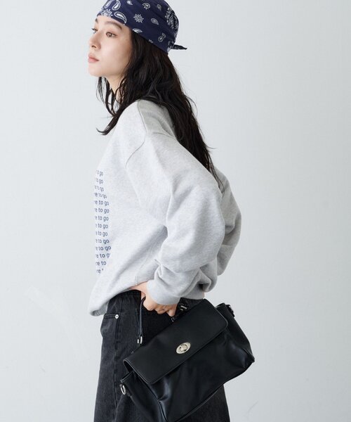 CIAOPANIC TYPY(チャオパニックティピー)の「【ZOZO限定】【UNISEX】メッセージロゴ裏毛スウェット(スウェット・レディース・ブラック/イエロー/ネイビー/ブラウン/チャコールグレー/グレー・LARGE/MEDIUM)」の10枚目の写真