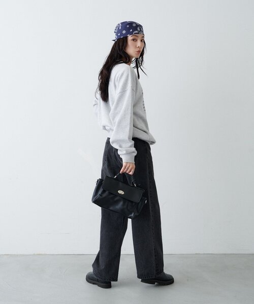 CIAOPANIC TYPY(チャオパニックティピー)の「【ZOZO限定】【UNISEX】メッセージロゴ裏毛スウェット(スウェット・レディース・ブラック/イエロー/ネイビー/ブラウン/チャコールグレー/グレー・LARGE/MEDIUM)」の12枚目の写真
