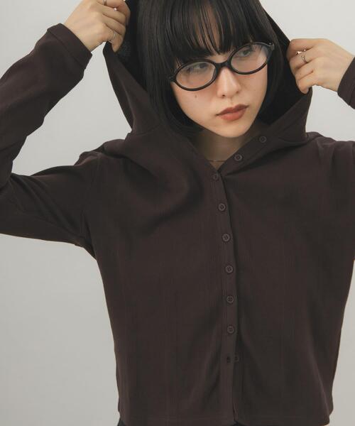 KBF(ケイビーエフ)の「ランダムRIBフーディー(パーカー・レディース・レッド/ブラウン/オフホワイト・ONE)」の13枚目の写真