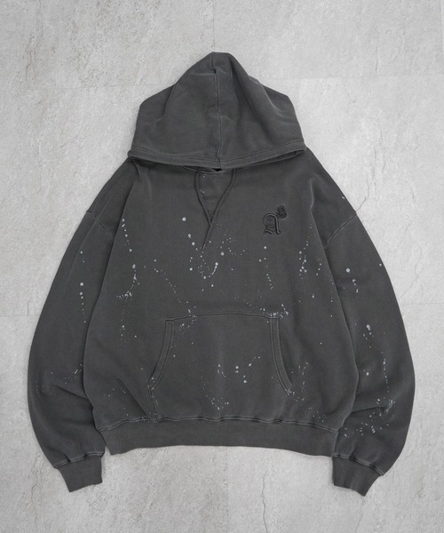 ILL'S(イルズ)の「裏毛 ヴィンテージライク プルパーカー メンズ レディース ユニセックス(パーカー・メンズ・ブラウン系その他/ライム/ブラック/ブラック系その他/ブラック系その他2/ベージュ/ブルー/ブラウン・M/L)」の10枚目の写真