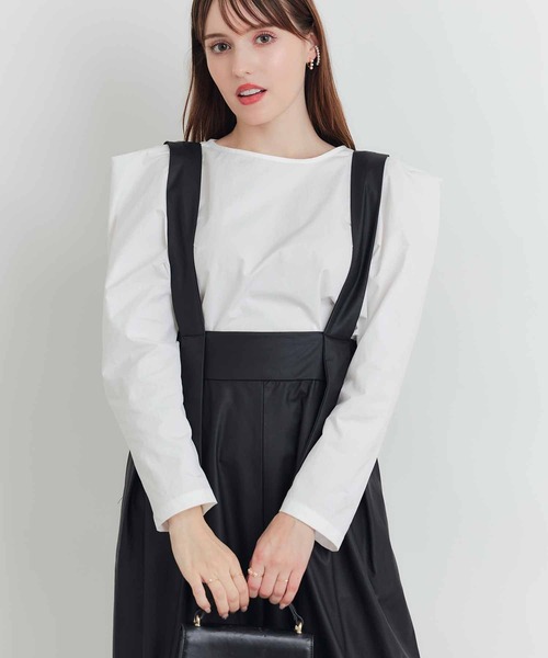 PICCIN PERLA（ピッチンペルラ）の「トンガリショルダーブラウス（シャツ/ブラウス・レディース・オフホワイト/ブラック・M）」の18枚目の写真