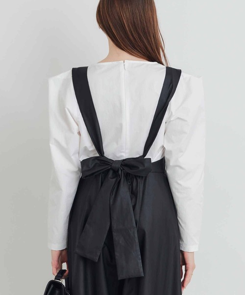 PICCIN PERLA（ピッチンペルラ）の「トンガリショルダーブラウス（シャツ/ブラウス・レディース・オフホワイト/ブラック・M）」の20枚目の写真