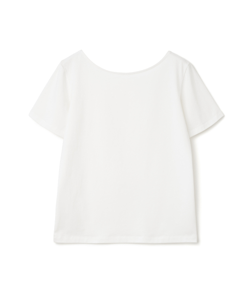 MILLO WOMEN（ミロウーマン）の「ソフトバイニングボートネックTシャツ[アイボリー]（Tシャツ/カットソー・レディース・その他・ONE SIZE）」の3枚目の写真