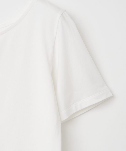 MILLO WOMEN（ミロウーマン）の「ソフトバイニングボートネックTシャツ[アイボリー]（Tシャツ/カットソー・レディース・その他・ONE SIZE）」の5枚目の写真