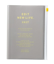 EDiT（エディット）の「EDiT 手帳 2027 スケジュール帳 2027年1月始まり 1日1ページ B6変型 タイポポケット（手帳/メモ帳）」