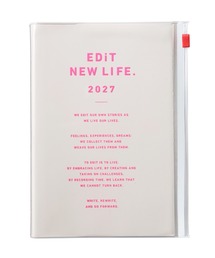 EDiT（エディット）の「EDiT 手帳 2027 スケジュール帳 2027年1月始まり 1日1ページ B6変型 タイポポケット（手帳/メモ帳）」