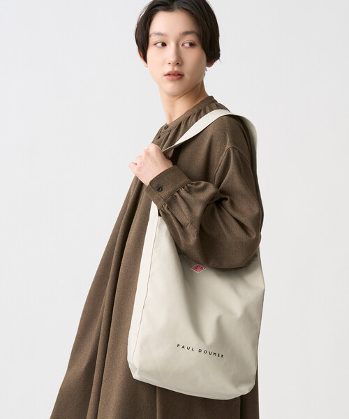 DANTON(ダントン)の「PAUL DOUMER - Canvas One Shoulder Bag(ショルダーバッグ・レディース・オレンジ/チャコール/アイボリー/ブラウン系その他/ブラック・-)」の7枚目の写真