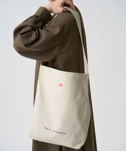 DANTON(ダントン)の「PAUL DOUMER - Canvas One Shoulder Bag(ショルダーバッグ・レディース・オレンジ/チャコール/アイボリー/ブラウン系その他/ブラック・-)」の8枚目の写真
