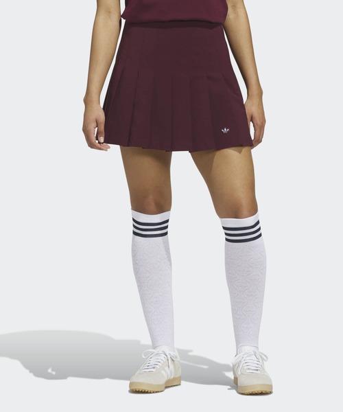 adidas(アディダス)の「プルオン プリーツスカート【adidas Golf/アディダスゴルフ】(スカート・レディース・レッド・LARGE/MEDIUM/SMALL/X-LARGE/XX-LARGE)」の1枚目の写真