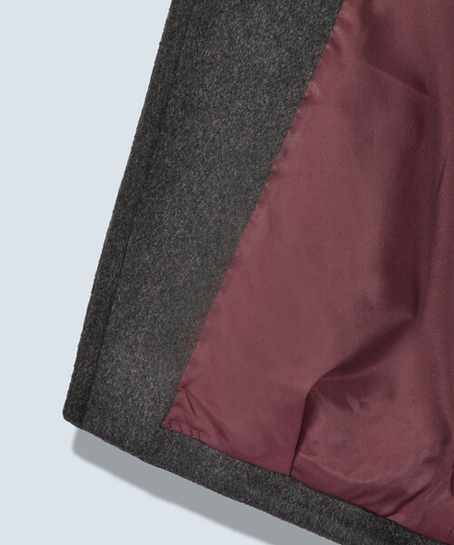 OMMO(オーエムエムオー)の「【OMMO(オーエムエムオー)】WRAP CUFF OVER COAT/コクーンオーバーコート(チェスターコート・レディース・ブラック/ホワイト/グレー・38/36)」の15枚目の写真
