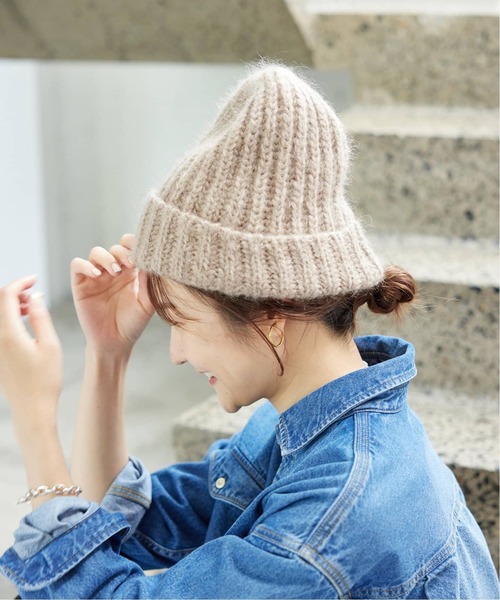 FRATELLI TALLI(フラテリタリ)の「《追加》Fratelli Talli/フラテリータリー KNIT CAP 3874(ニットキャップ/ビーニー・レディース・チョコ/チャコールグレー/ブラウン・FREE)」の2枚目の写真