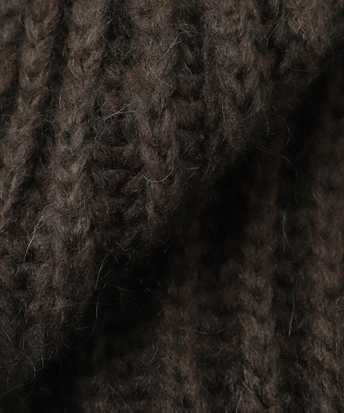 FRATELLI TALLI(フラテリタリ)の「《追加》Fratelli Talli/フラテリータリー KNIT CAP 3874(ニットキャップ/ビーニー・レディース・チョコ/チャコールグレー/ブラウン・FREE)」の4枚目の写真