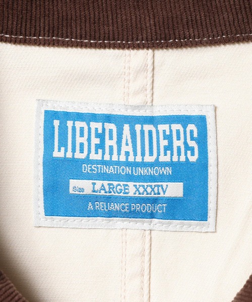 Liberaiders（リベレイダース）の「Liberaiders/リベレイダース HANDWRITING PRINT COVERALL 手書きプリント コットンツイル カバーオール ジャケット 2026年 夏 夏服 秋服（カバーオール・メンズ・ホワイト・L）」の4枚目の写真
