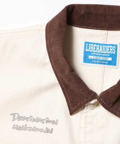 Liberaiders（リベレイダース）の「Liberaiders/リベレイダース HANDWRITING PRINT COVERALL 手書きプリント コットンツイル カバーオール ジャケット 2026年 夏 夏服 秋服（カバーオール・メンズ・ホワイト・L）」の5枚目の写真