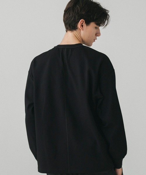 +phenix（プラスフェニックス）の「+phenix(プラスフェニックス)WAFFLE POCKET LONG SLEEVE TEE / ワッフルポケット ロングスリーブTシャツ（Tシャツ/カットソー・メンズ・ブルー/ホワイト/ブラック/ブラウン・L/M）」の19枚目の写真