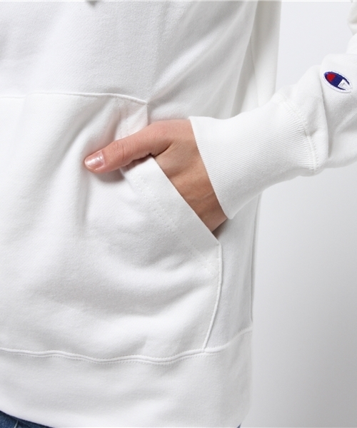 Champion（チャンピオン）の「【Ciaopanic】×【Champion/チャンピオン】別注　FrenchTerryHOODEDS（パーカー・レディース・ホワイト/ネイビー/グレー/グリーン・SMALL）」の10枚目の写真