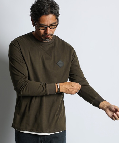 BLACK LABEL〕DAILY COMFORT L/S TEE：吸湿速乾 コットンポリエステル