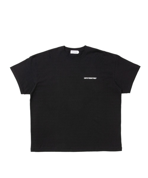 COOTIE PRODUCTIONS(クーティープロダクションズ)の「Raffy Pleated Jersey S/S Tee(Tシャツ/カットソー・メンズ・ブラック/オフホワイト・SMALL/LARGE/X-LARGE/MEDIUM)」の1枚目の写真