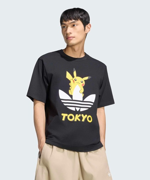 adidas(アディダス)の「ポケモン Tシャツ トーキョー3 / アディダスオリジナルス adidas Originals(Tシャツ/カットソー・メンズ・ブラック・X-SMALL/SMALL/X-LARGE/MEDIUM/LARGE/3XL/XX-LARGE)」の3枚目の写真